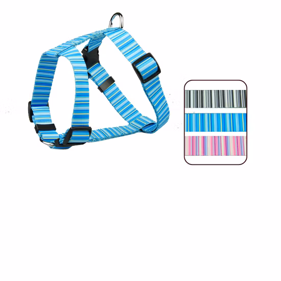 Pet Supplies Reflective Nylon Adjustable Outdoors Dog Harness Collar Leash Pet Vest Chest Strap